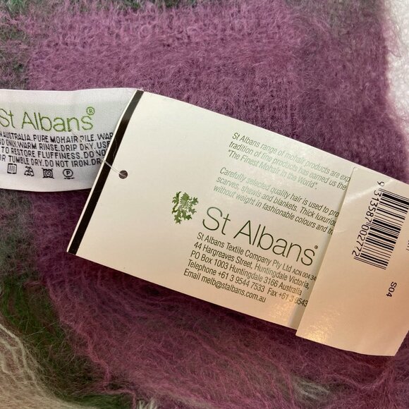 NWT Mohair Wool Scarf Shawl St Albans Australia - Picture 11 of 14